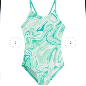 Girl's One Piece Swimsuit - Kanu Surf - Lt Green - 14